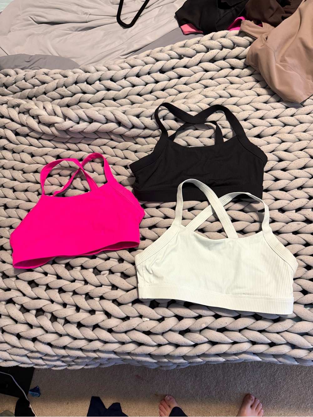 Paragon Fitwear Cloudrib Defy Sports Bras - Poolside, Crush & Black